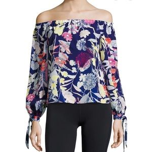 Yumi Kim Tropical Fiesta Off Shoulder Blouse | EUC